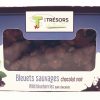 Bleuets frais cultivés enrobés de chocolat noir