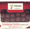 Canneberges fraîches chocolat au lait